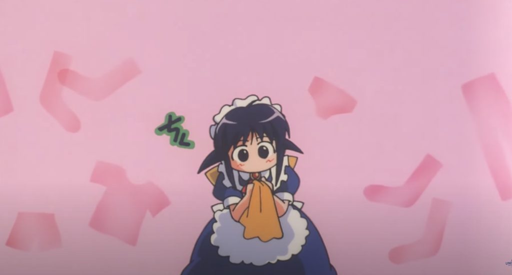 Chibi Mahoro in the opening credits