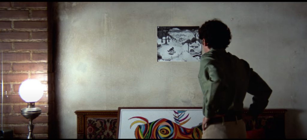 Sam investigating the painting in Bird