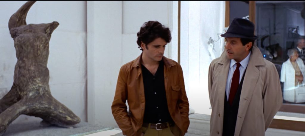 Sam is the perfect everyman hero for a giallo murder mystery